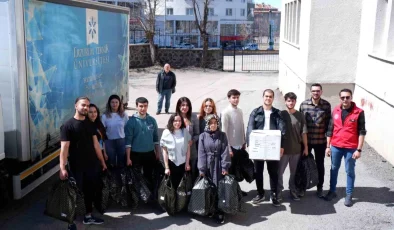 Üniversite Öğrencileri Bayram Öncesi 300 Öğrenciye Giyim Yardımında Bulundu