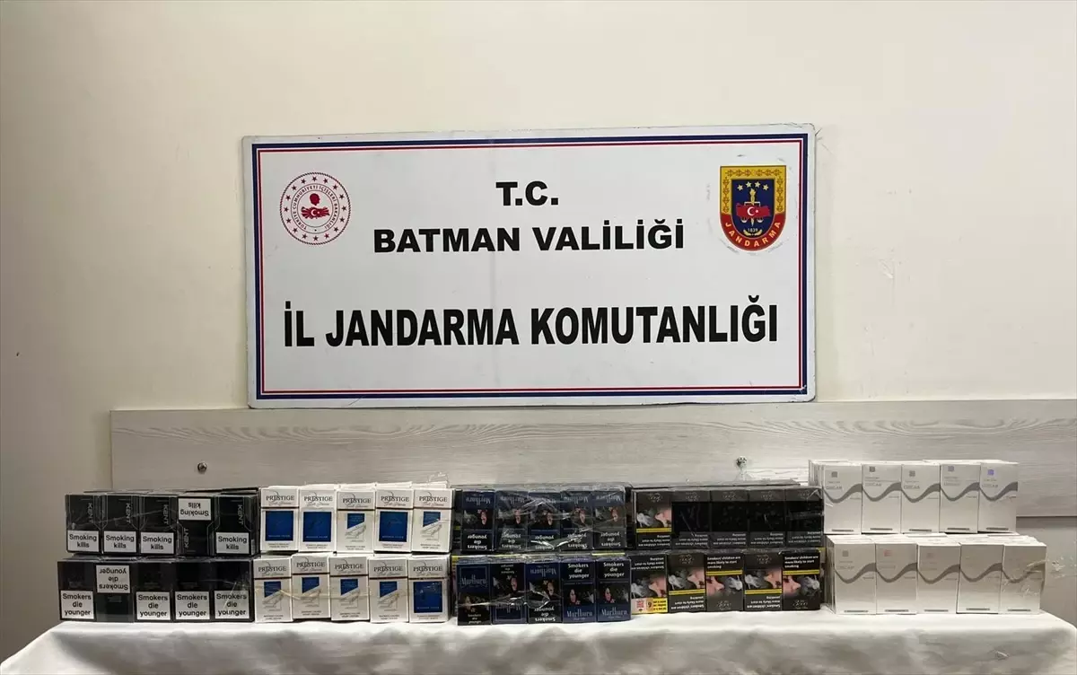 Batman’da Gümrük Kaçağı Sigara Ele Geçirildi